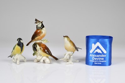 Lot 119 - Three mid 20th century porcelain birds from Karl Ens