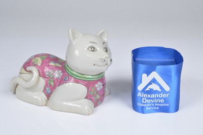 Lot 131 - Chinese mid 20th century figure of a cat