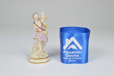 Lot 133 - A restored Meissen porcelain figure after Acier
