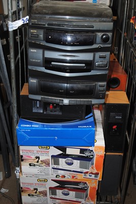 Lot 155 - Speakers / Record Players / Boombox / Microphones