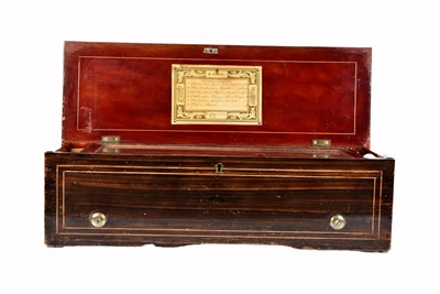 Lot 12 - A Musical Box by Lecoultre