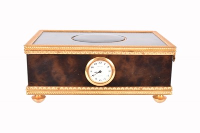 Lot 15 - A Reuge Singing Bird Box with Timepiece