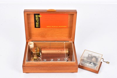 Lot 16 - A Reuge Tabatiere Musical Box