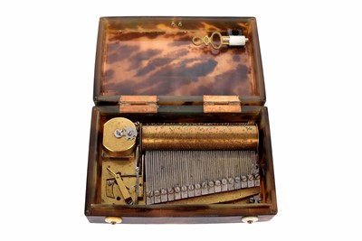 Lot 17 - A Tortoiseshell Musical Box