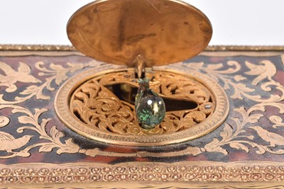 Lot 18 - A 19th Century Red Boulle Work Singing Bird Box