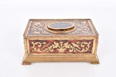 Lot 18 - A 19th Century Red Boulle Work Singing Bird Box