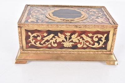 Lot 18 - A 19th Century Red Boulle Work Singing Bird Box