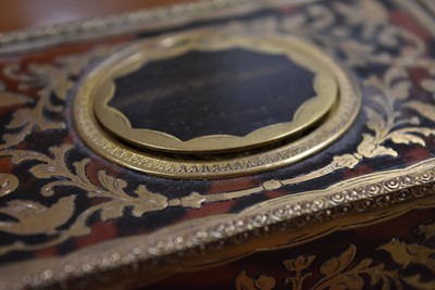 Lot 18 - A 19th Century Red Boulle Work Singing Bird Box