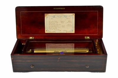 Lot 21 - A Lever Wind Musical Box by Nicole Frères