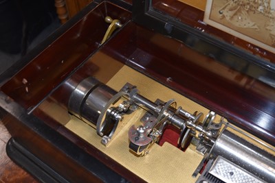 Lot 30 - A changeable-cylinder 'Sublime Harmony' Musical by Geo. Baker