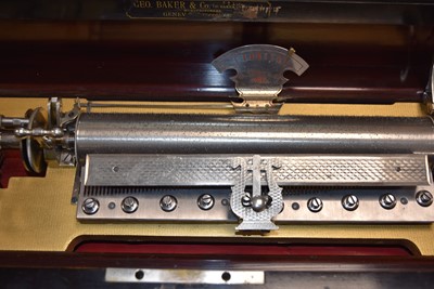 Lot 30 - A changeable-cylinder 'Sublime Harmony' Musical by Geo. Baker