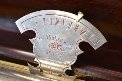 Lot 30 - A changeable-cylinder 'Sublime Harmony' Musical by Geo. Baker