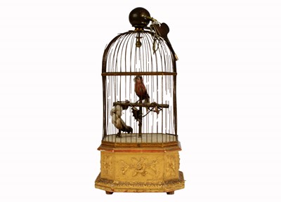 Lot 33 - A mechanical Singing Birds in Cage