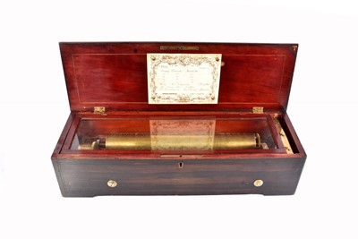 Lot 41 - A lever-wind eight air Musical Box by Lecoultre