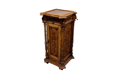 Lot 61 - An oak Gramophone stand