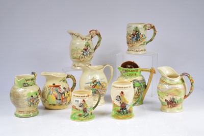 Lot 85 - A collection of nine Crown Devon Fielding's Musical Jugs