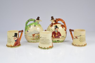 Lot 91 - Two Crown Devon Fielding's "Auld Lang Syne" musical jugs
