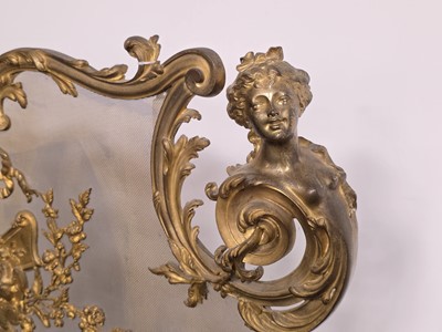 Lot 96 - A late 19th Century French fire screen