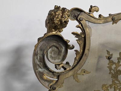 Lot 96 - A late 19th Century French fire screen