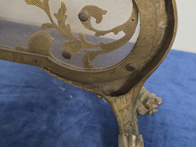 Lot 96 - A late 19th Century French fire screen