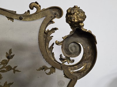Lot 96 - A late 19th Century French fire screen