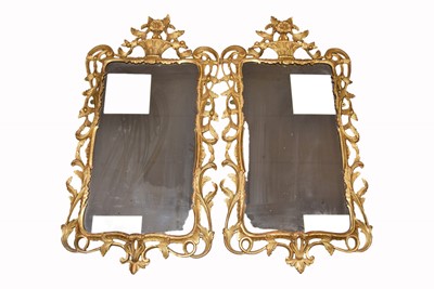 Lot 98 - A pair of 19th Century Rococo Revival Goltwood Wall Mirrors