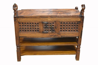 Lot 105 - A carved Dowry Sideboard/Chest