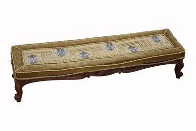 Lot 111 - A 19th Century embroidered Foot/Warming Stool