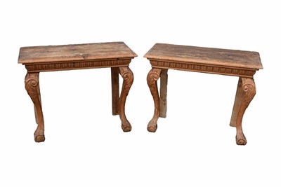 Lot 115 - Pair of 19th Century Pine Pier/Console Tables (2)