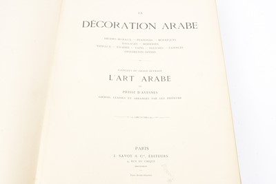 Lot 170 - La Decoration Arabe by J.Savoy & Co