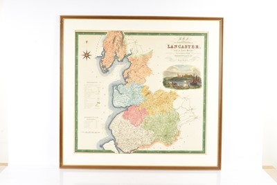 Lot 197 - A collection of Lancaster and Lancashire Etched Maps