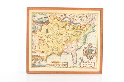 Lot 198 - An assortment of Maps and other framed items