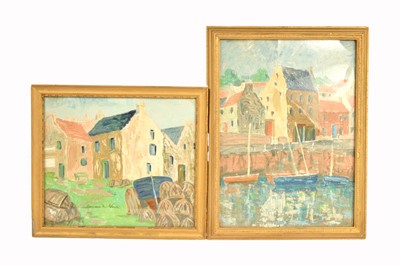 Lot 276 - Two Frances M Blair framed coastal paintings