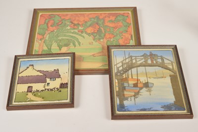 Lot 277 - A collection of three woodblock prints by Frances M Blair