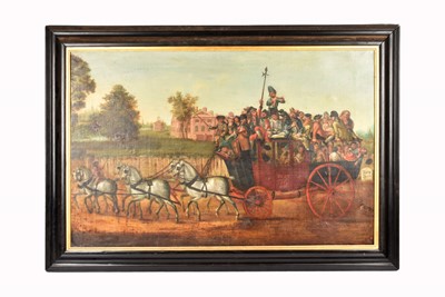Lot 293 - An 18th Century Oil on Canvas