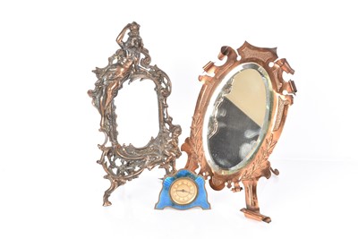 Lot 310 - An Arts & Crafts Copper Table Mirror
