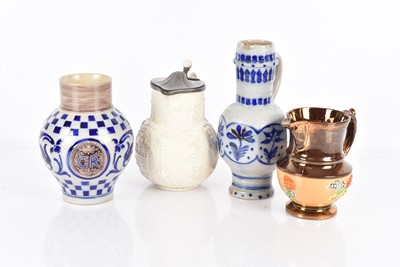 Lot 325 - Two Commemorative stoneware jugs