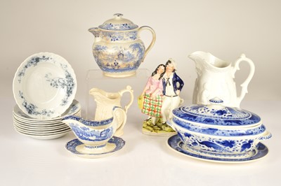 Lot 345 - A collection of Victorian and later ceramic and stoneware