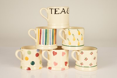 Lot 347 - Six Emma Bridgewater ceramic cups