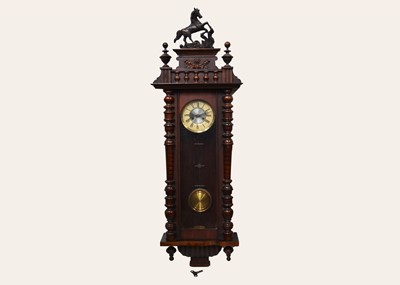 Lot 352 - Viennese Style 8 Day Wall Clock