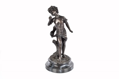 Lot 380 - A resin figure of a Cherub