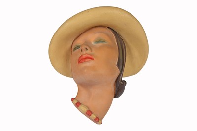Lot 382 - An Art Deco Wall mask by Ian Douglas