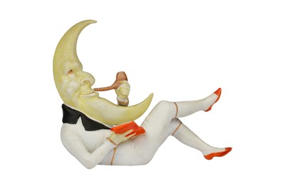 Lot 385 - A vintage Schafer and Vater bisque moon figure