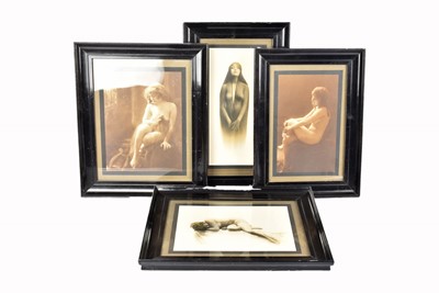Lot 408 - Four Victorian and later photographic glamour prints