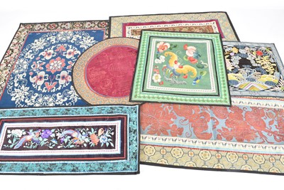 Lot 433 - A collection of Chinese Oriental Silk Embroideries and Panels