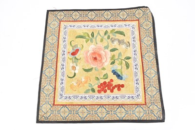 Lot 435 - Four Chinese Silk Embroidery Panels
