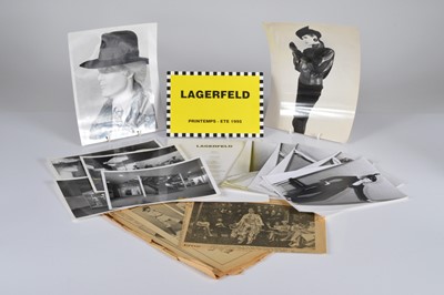 Lot 485 - A collection of Karl Largerfeld paper ephemera