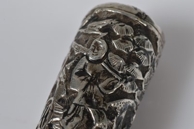 Lot 490 - A Chinese Rhinoceros horn swagger stick