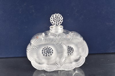 Lot 500 - A Lalique 'Deux Fleurs' glass perfume bottle