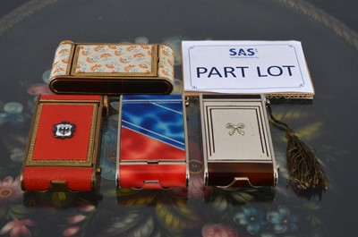 Lot 611 - Eight art deco German camera style compacts or vanity cases